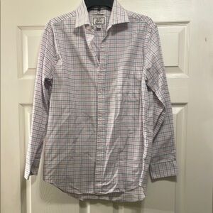 Brooks Brothers Pink and Blue Plaid Shirt